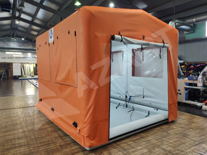 Надувные палатки (кабины) для дезинфекции, дезактивации и обеззараживания